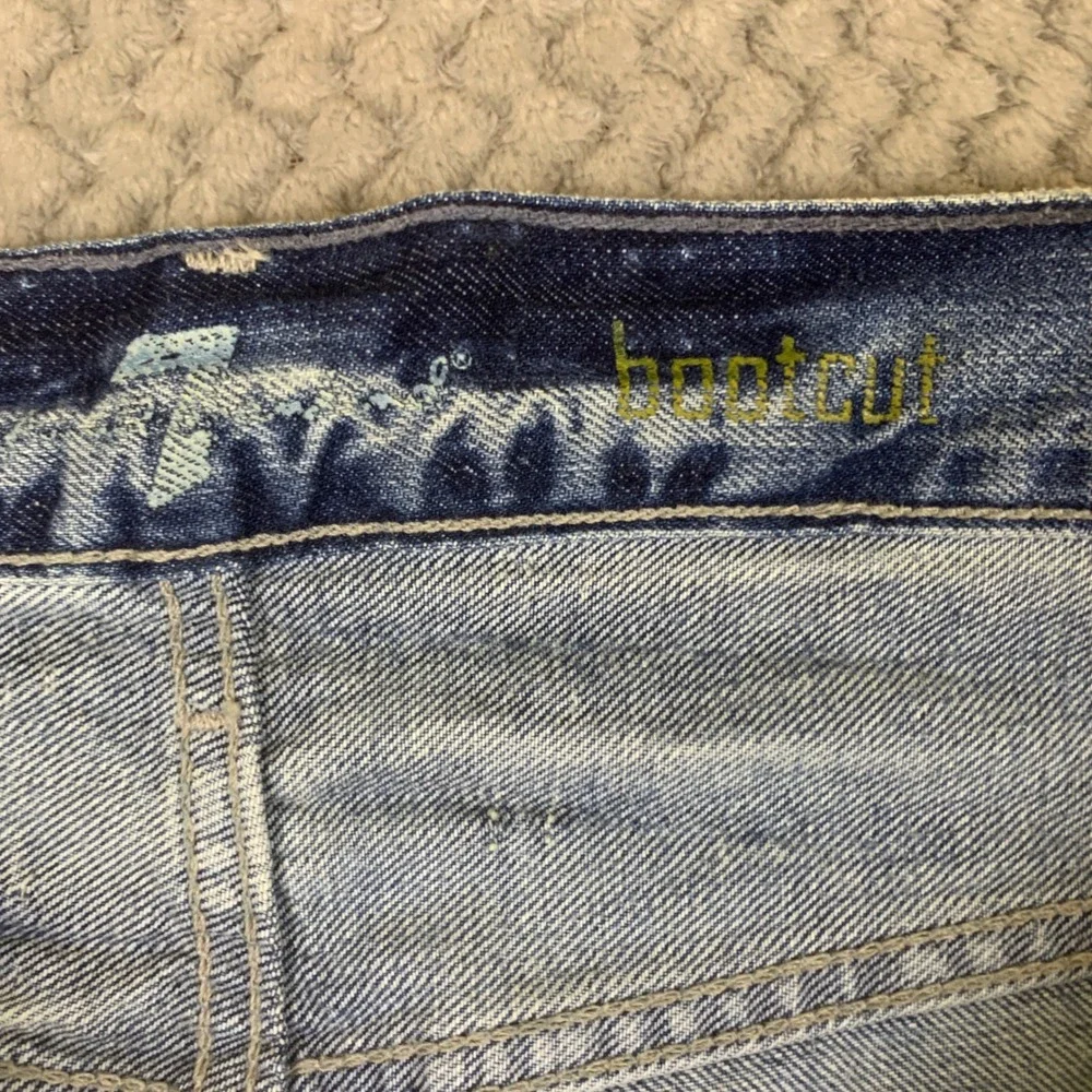 7 For All Mankind Bootcut Jeans Mens 36 Light Wash 100% Cotton JTA520935